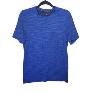 🔥Under Armour Men's UA Seamless Short Sleeve Top T-Shirt Shirt Tee Royal Blue M